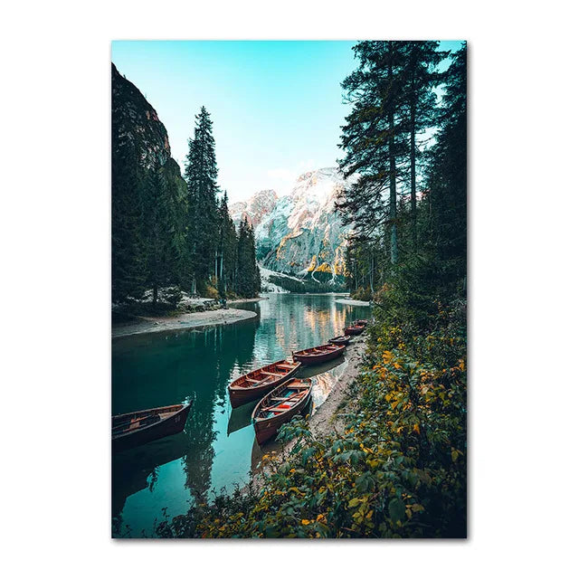 Lisslune | from a picturesque forest lake on canvas