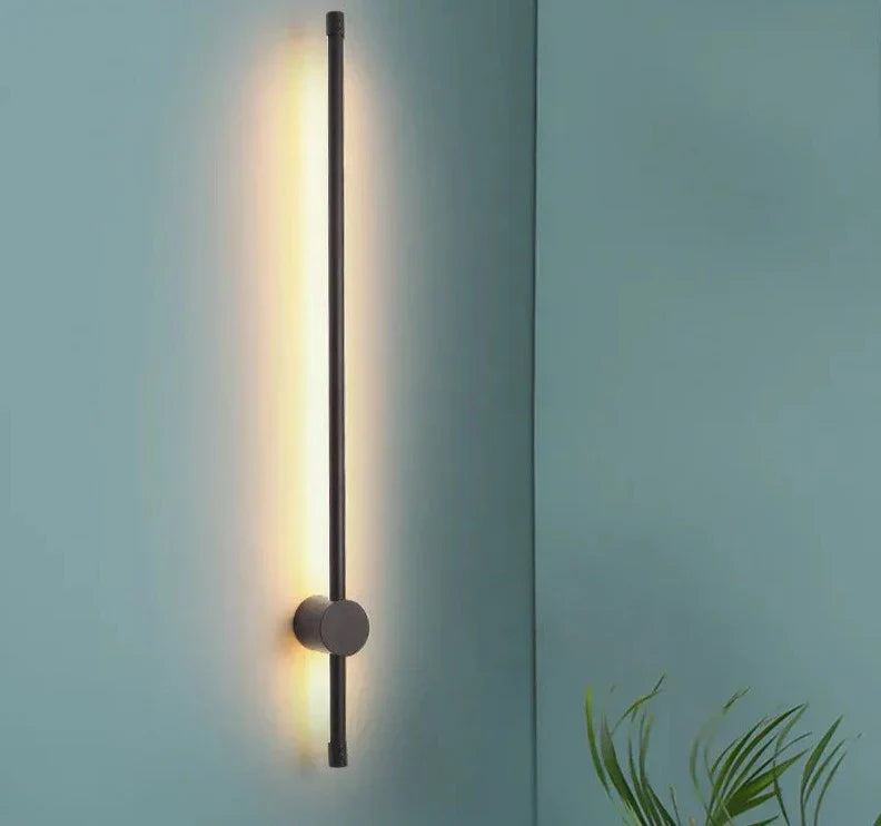 Lisslune | NordicRod – Minimalist Wall Lamp with Plug for Chic Interiors