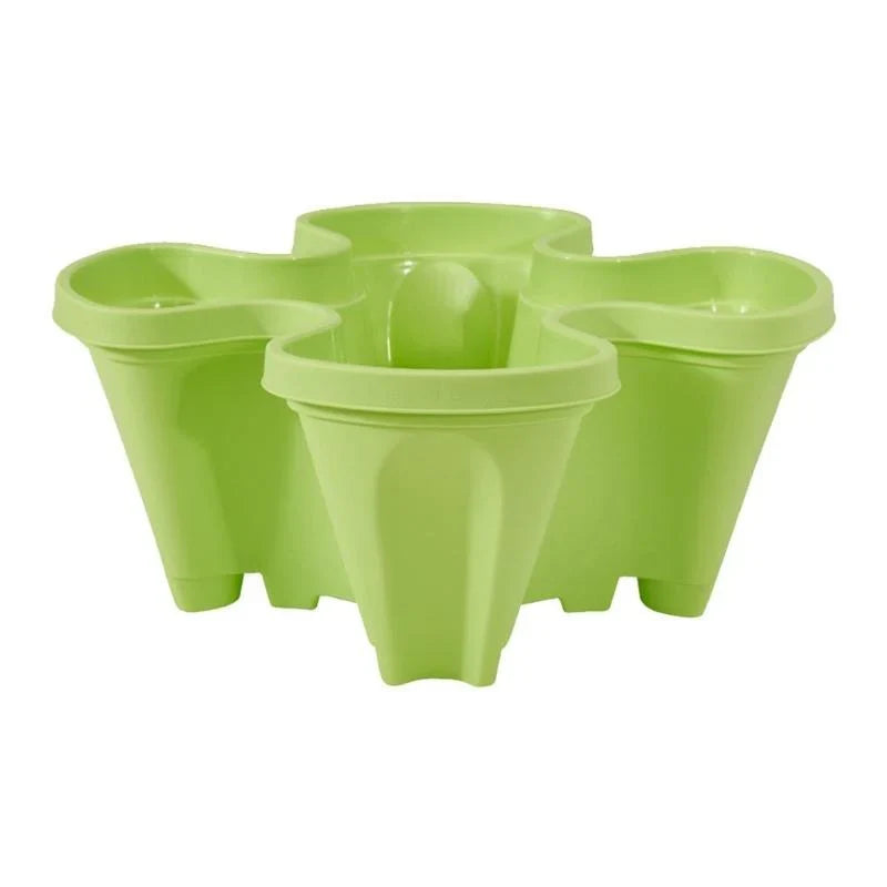 Lisslune | Space-saving stackable plant pots – Vertical planting system with wheels