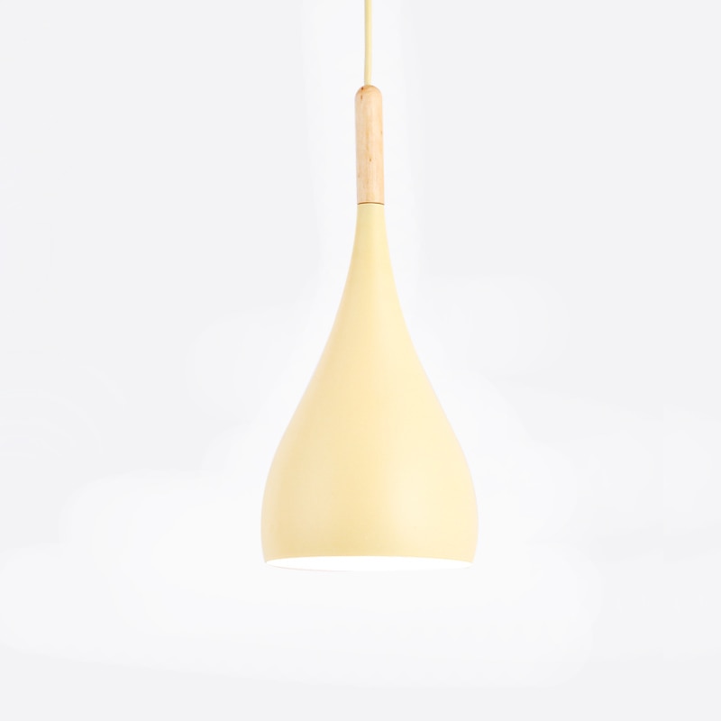Lisslune | Talon - Modern Drop-Shaped Wooden Pendant Light Scandinavian Ceiling Light