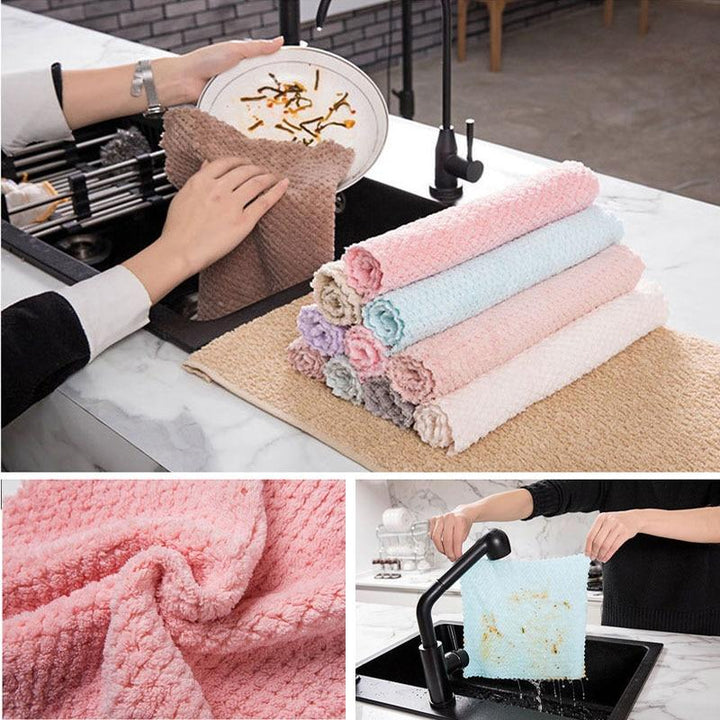 Lisslune | Nano Stripe-free Highly Absorbent Microfiber Cloth (Set of 2) - Magic Cleaning Cloth