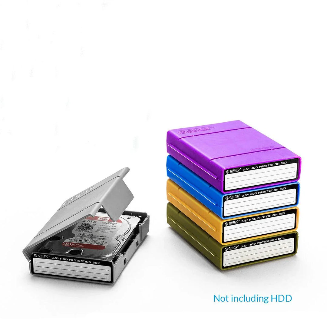 Lisslune | Drive Guardian 5-Pack Hard Drive Protection and Organization Set with Custom Labels