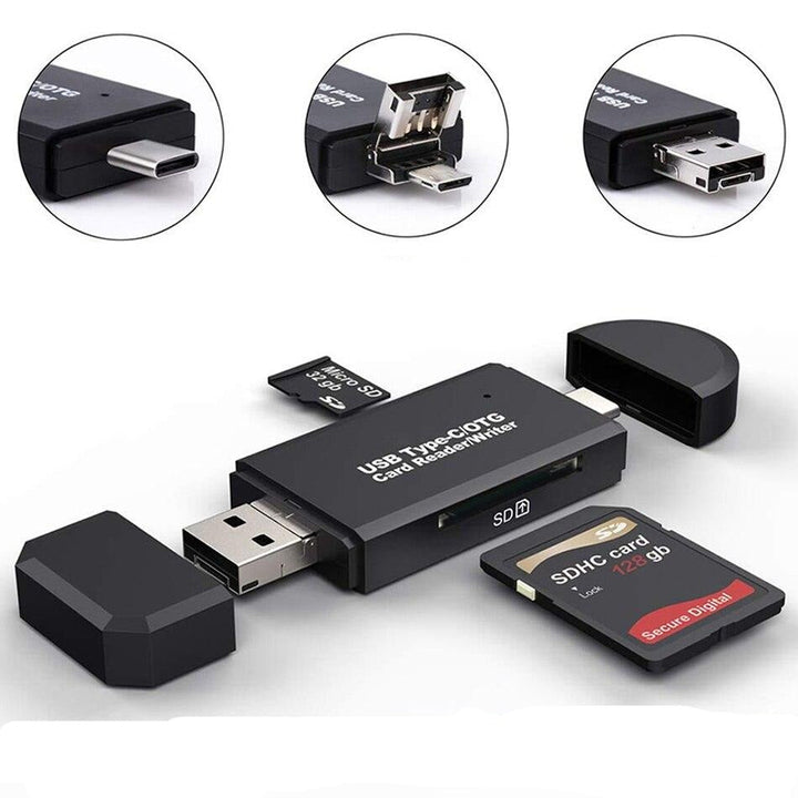 Lisslune | 3-in-1 Card Reader