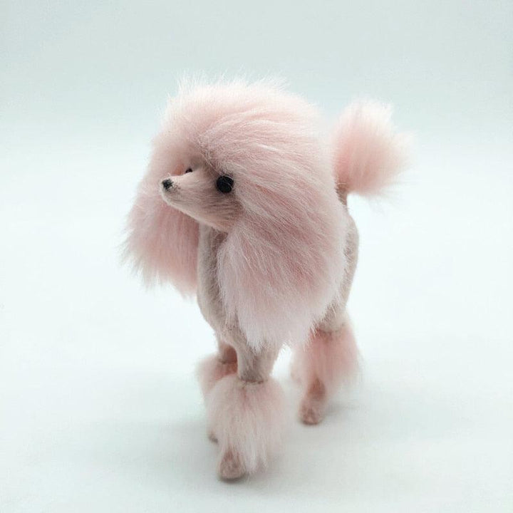 Lisslune | Shady Pink Poodle Plushie: Enchanting Home Decor Piece