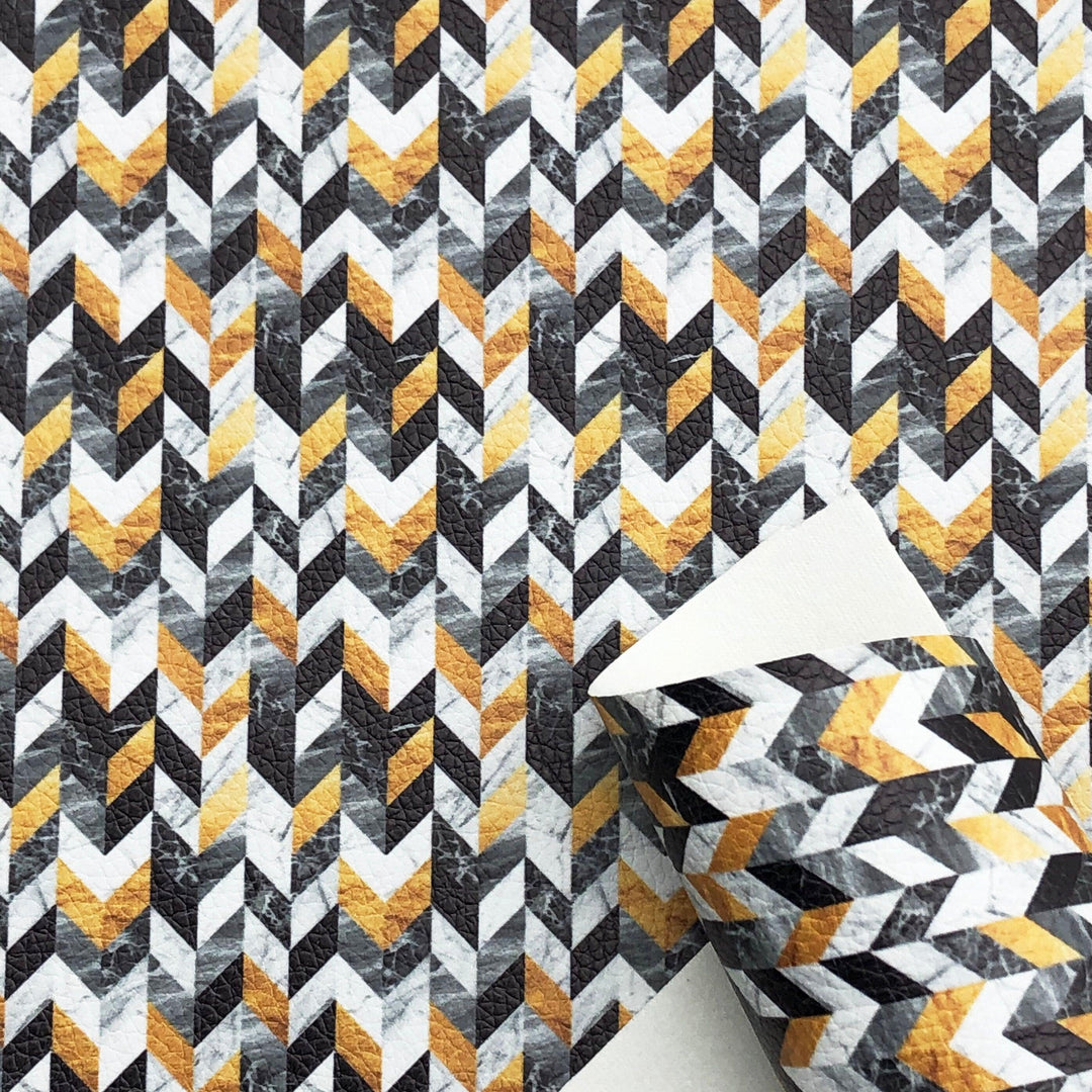 Lisslune | Stylish Geometric Synthetic Leather Creative Sheets for Innovative DIY Creations