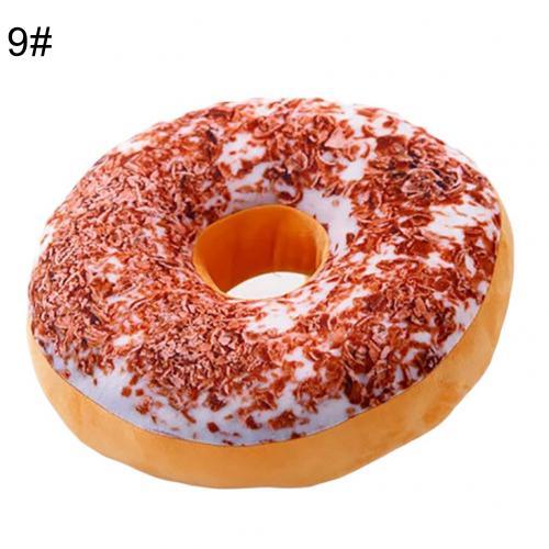 Lisslune | Delightful 12-piece 3D donut plush cushion collection for cozy comfort