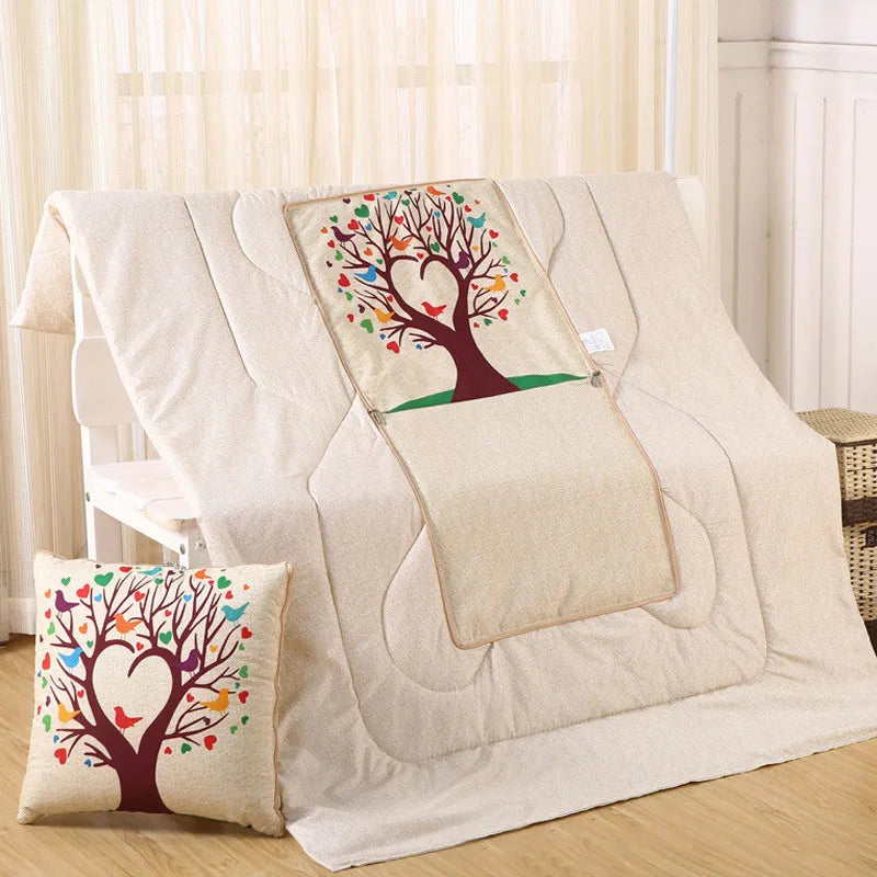 Lisslune | Cozy Convertible Pillow Quilt Combo Blanket