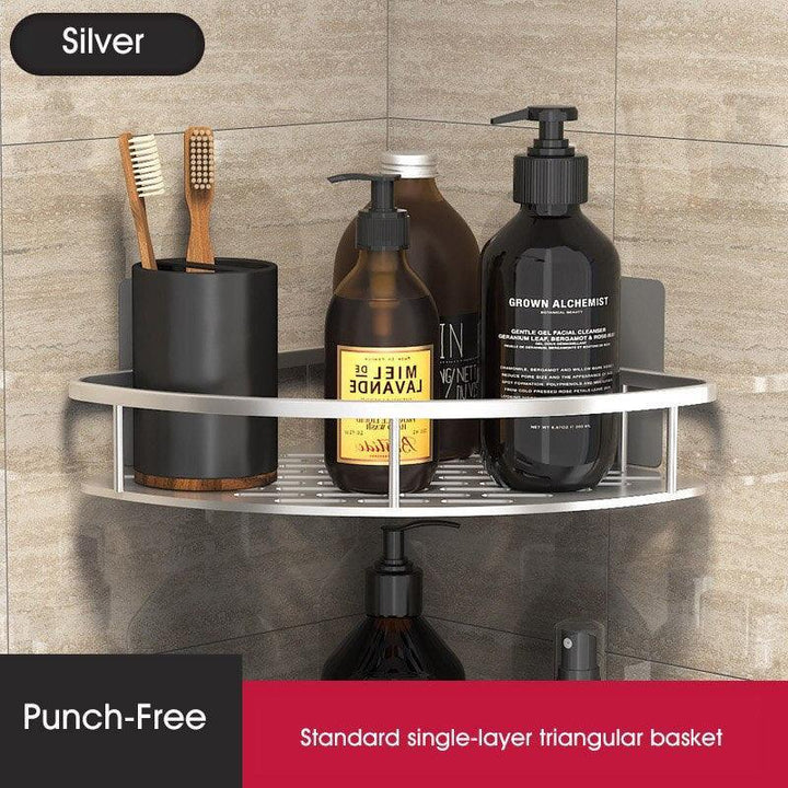 Lisslune | Stylish Wall-Mounted Space Aluminum Shower Organizer: Premium Bathroom Caddy