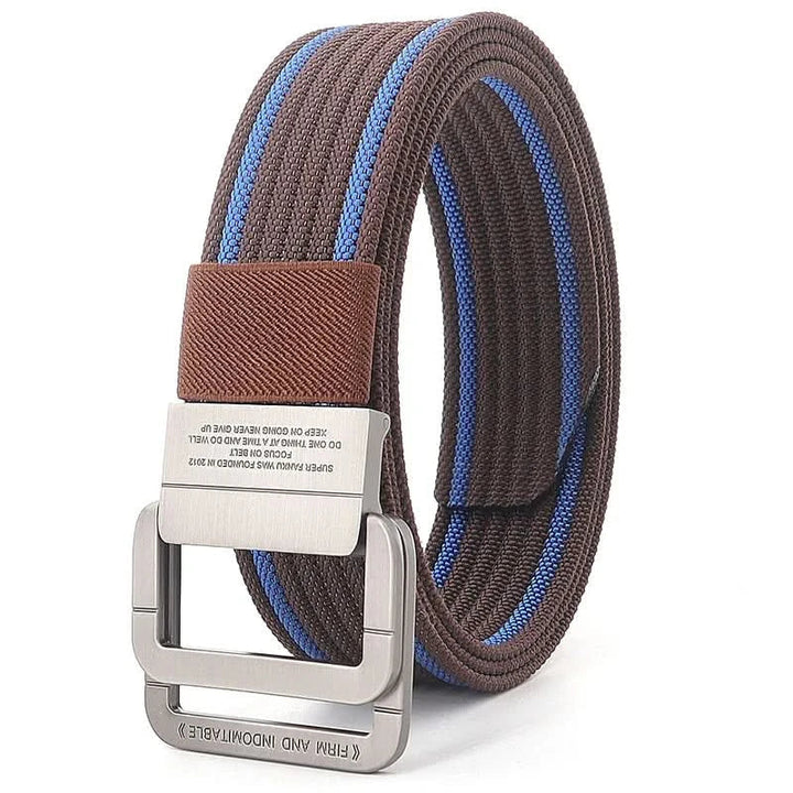 Lisslune | Unisex Canvas Belt – Double Metal Ring Buckle, Adjustable