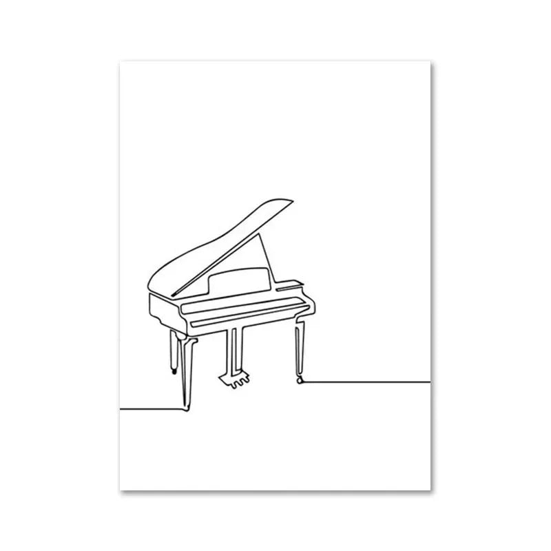 Lisslune | Line Canvas Poster