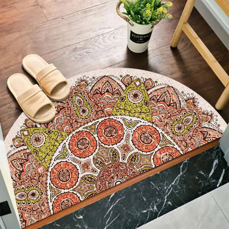 Lisslune | Bohemian non-slip semicircular doormat