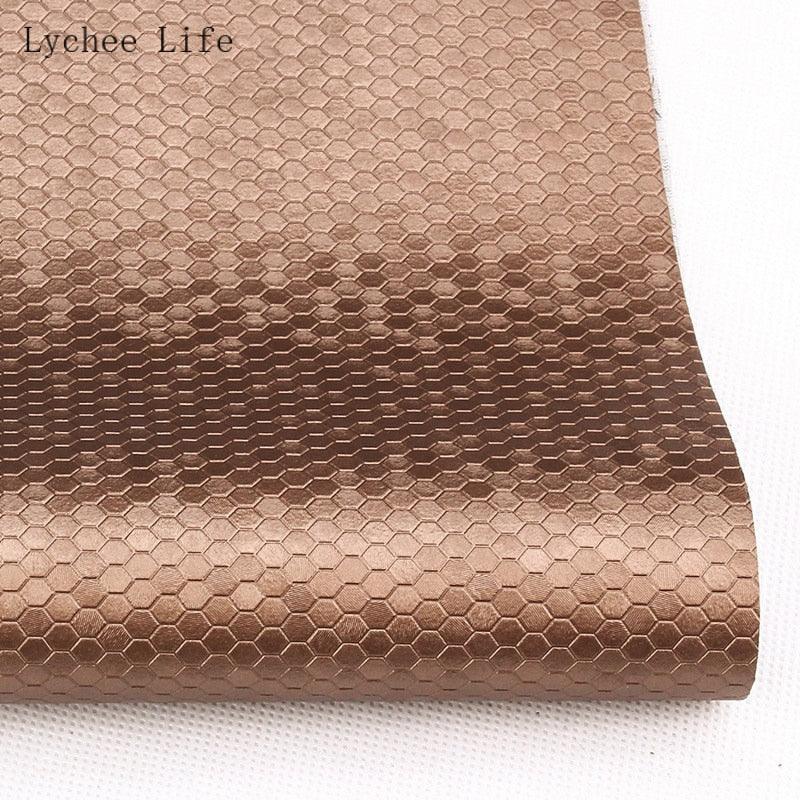 Lisslune | Transform your sewing projects with luxurious honeycomb PVC leather fabric