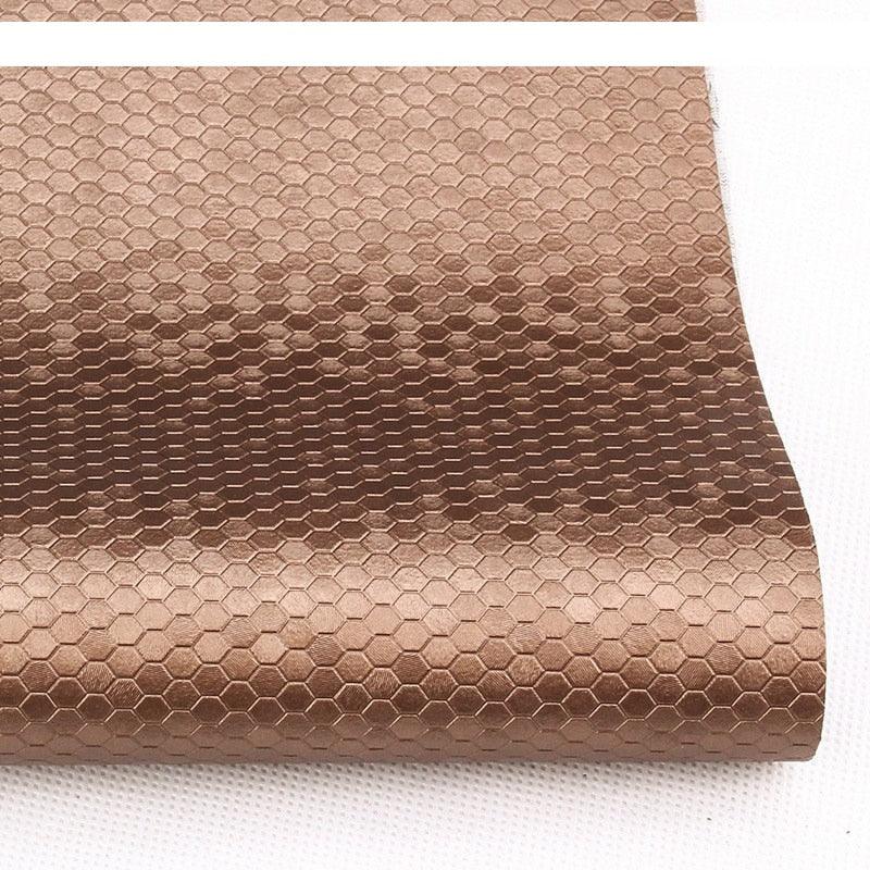 Lisslune | Honeycomb Embossed Synthetic Leather - Unleash Your Creative Potential with Luxury Texture
