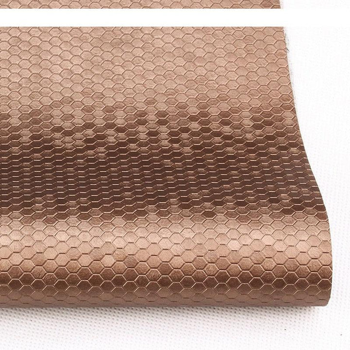 Lisslune | Honeycomb Embossed Synthetic Leather - Unleash Your Creative Potential with Luxury Texture