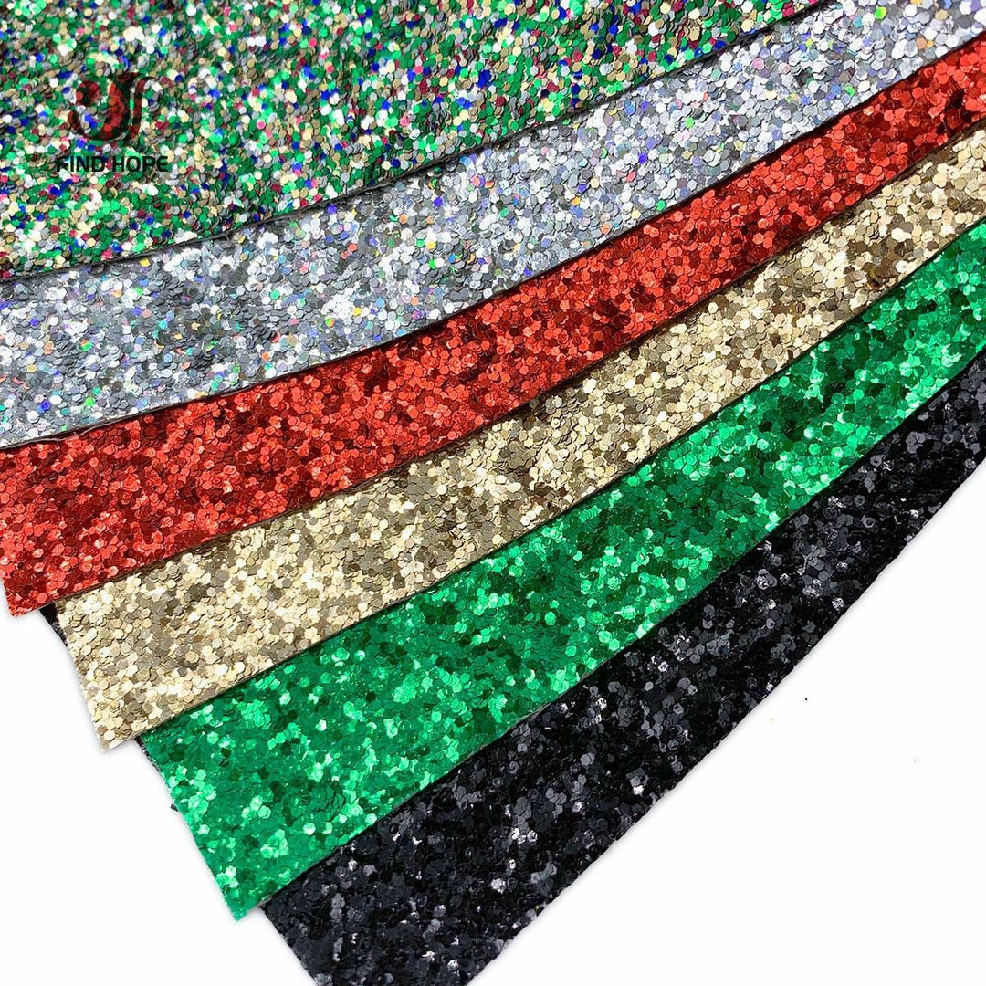 Lisslune | Glittery Kunstleer Fabric Sheet Collection - Ultimate Creative Supplies Bundle