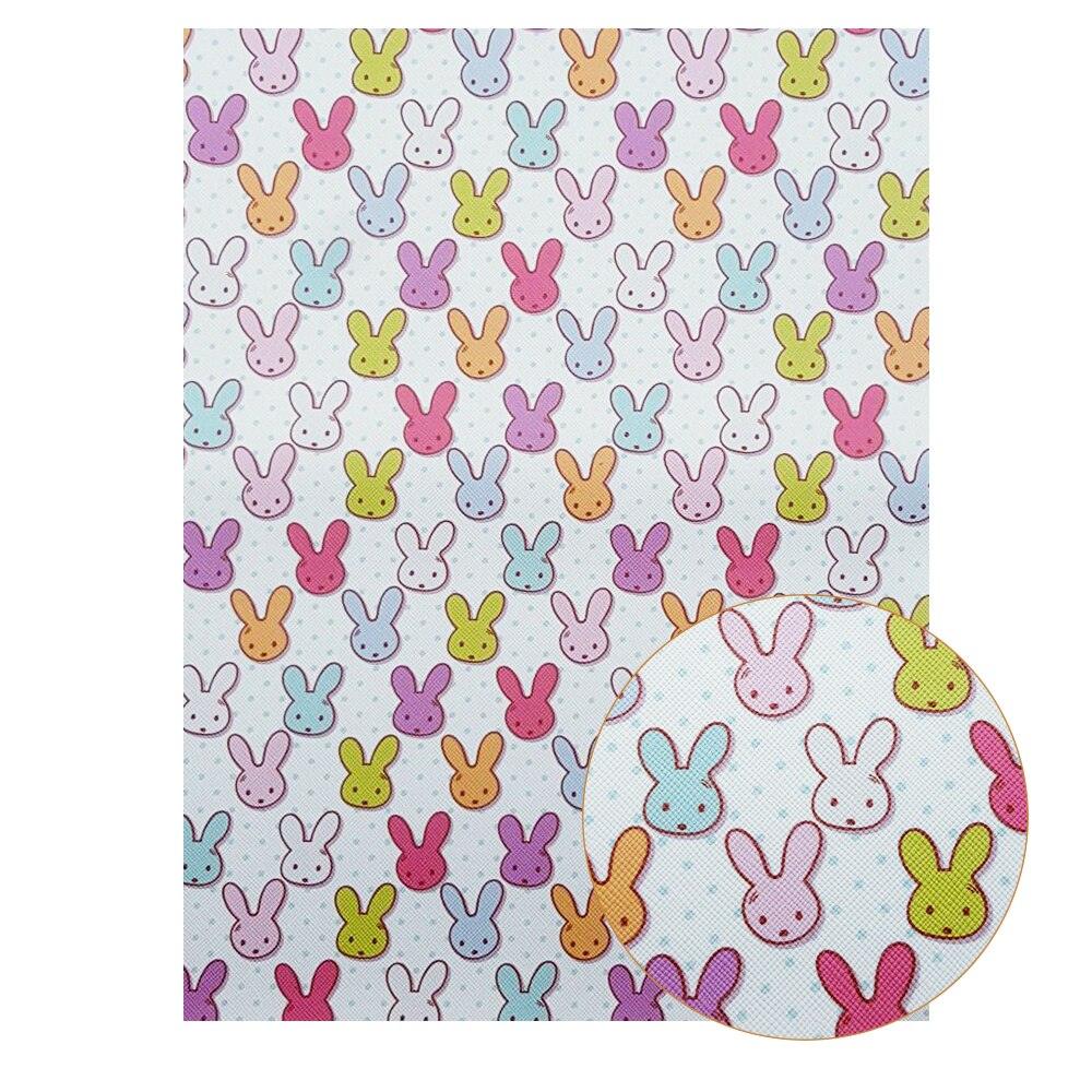 Lisslune | Chic Synthetic Leather Leaves with Luxurious Cartoon Bow Prints for Stylish DIY Creations