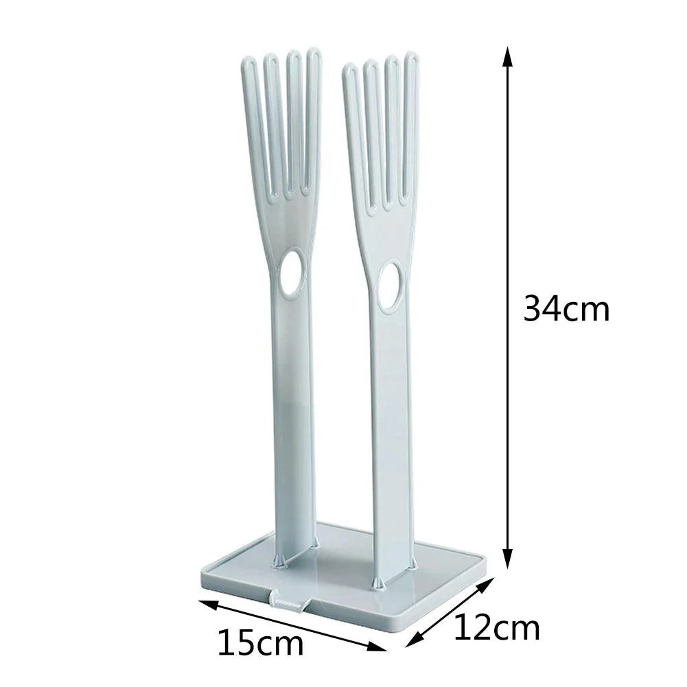 Lisslune | Kitchen sink glove storage system with removable draining rack for a tidy kitchen