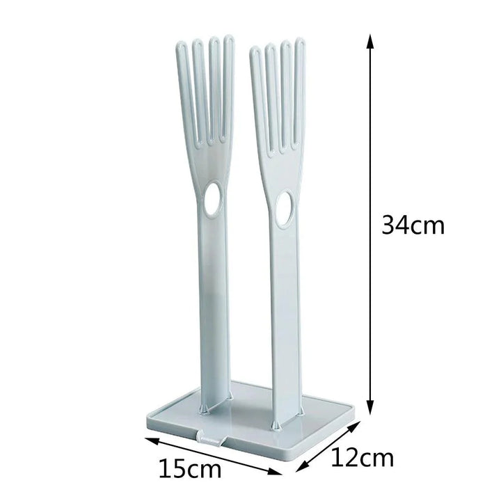Lisslune | Kitchen sink glove storage system with removable draining rack for a tidy kitchen