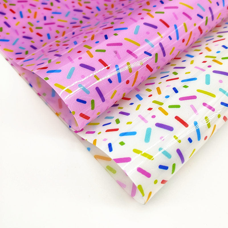 Lisslune | Extravagant Cartoonish Sprinkles A4 Waterproof Jelly Fabric