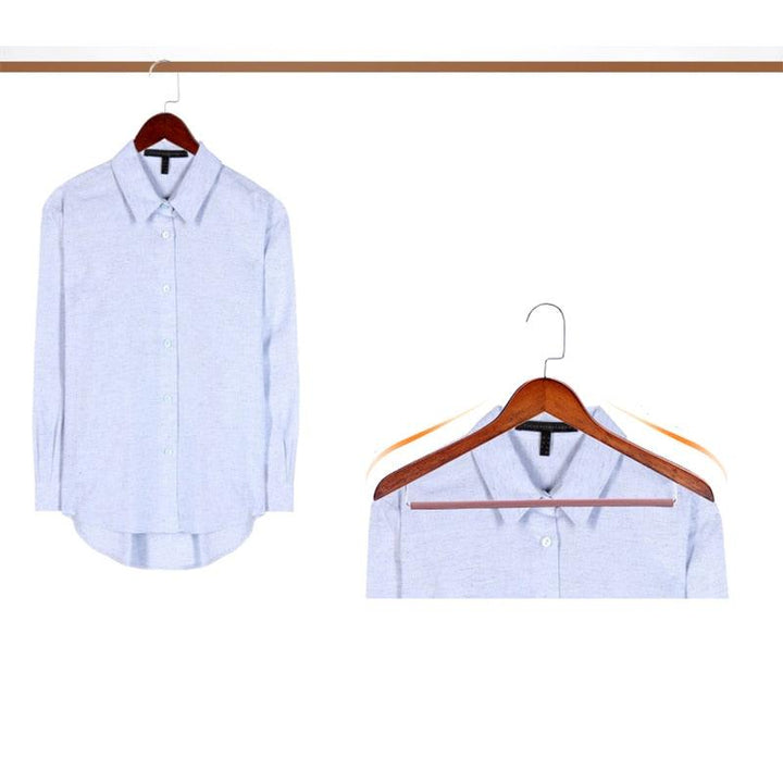 Lisslune | Rotating lotus wood hanger with non-slip swivel hook for ultimate closet organization