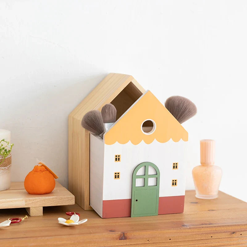 Rynx | Wood storage box Nordic Sweet House desk drawer organizer make-up items case stationery organization home office dorm table decoration