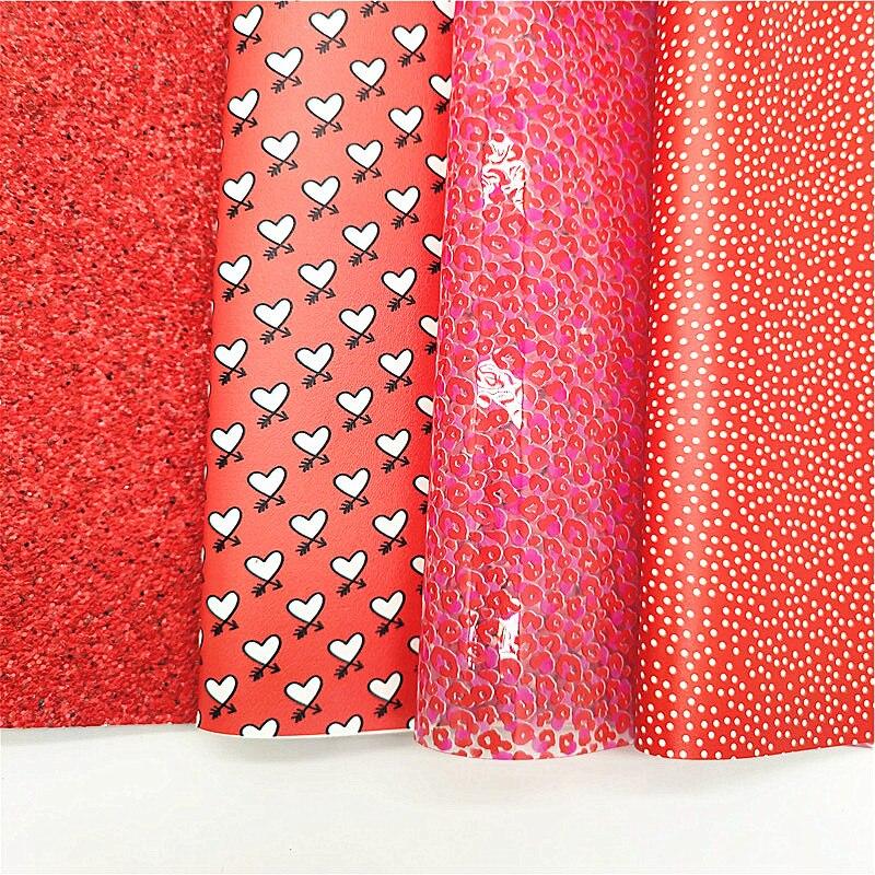 Lisslune | Red Sparkling Hearts & Dots DIY Jelly Leather Craft Kit