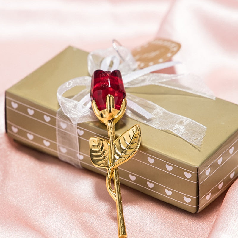 Lisslune | Luxury Crystal Rose in Gift Box – Valentine's Gift for Her