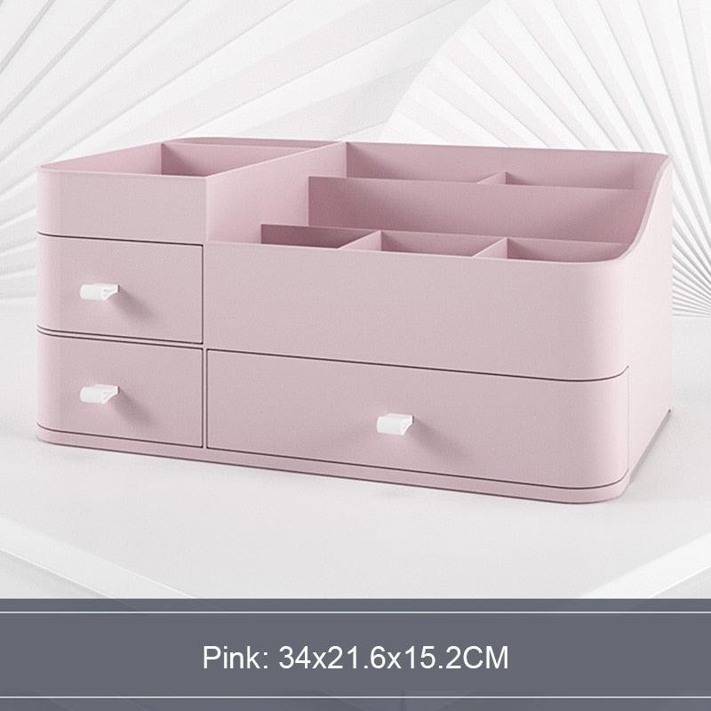 Lisslune | Elegant Cosmetic Organizer with Adjustable Dividers for an Organized Makeup Space