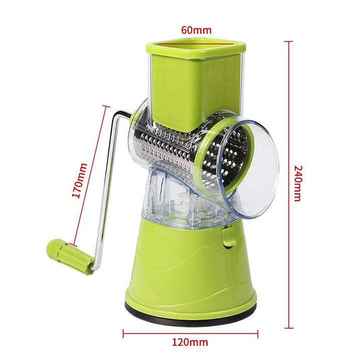 Lisslune | Hand-crank vegetable slicer with 3 attachments