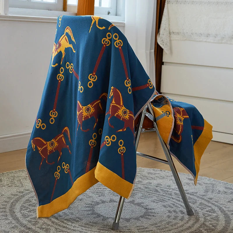 Lisslune | Paisley Print Blanket