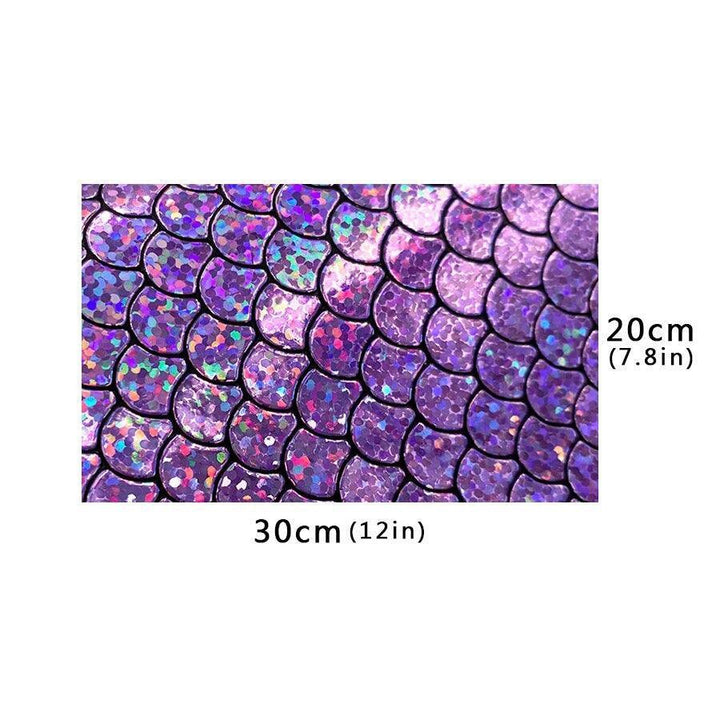 Lisslune | Holographic Mermaid Synthetic Leather - Ultimate DIY Essential for Creators