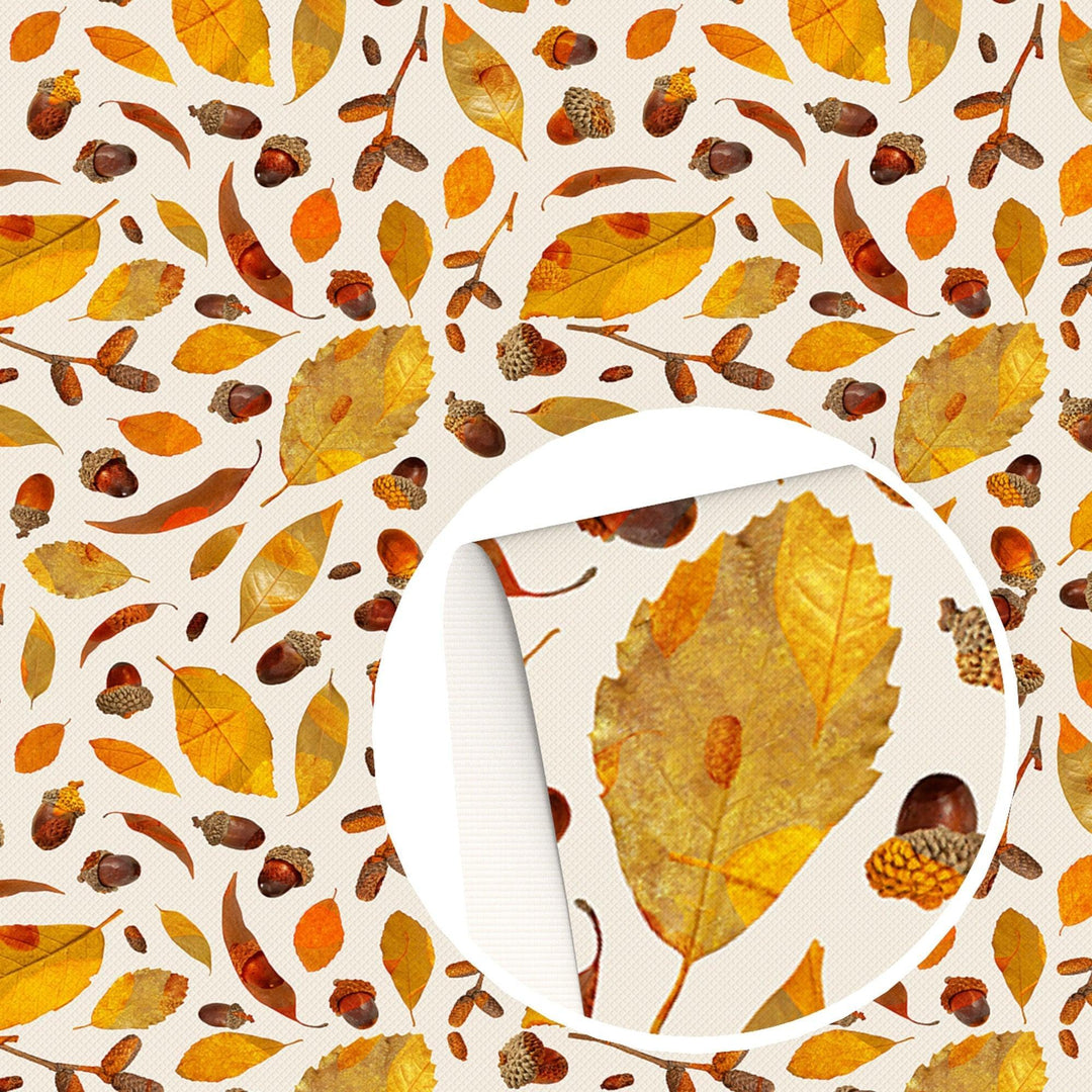 Lisslune | Autumn-inspired premium vegan leather - versatile DIY craft material for creative projects