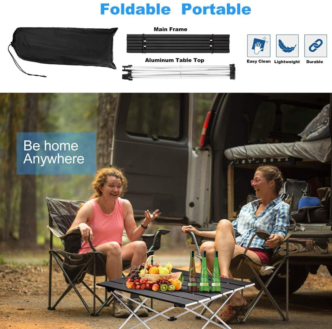 Lisslune | Portable ultra-lightweight aluminum camping table for adventurers
