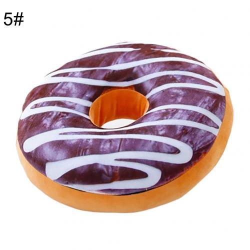 Lisslune | Delightful 12-piece 3D donut plush cushion collection for cozy comfort