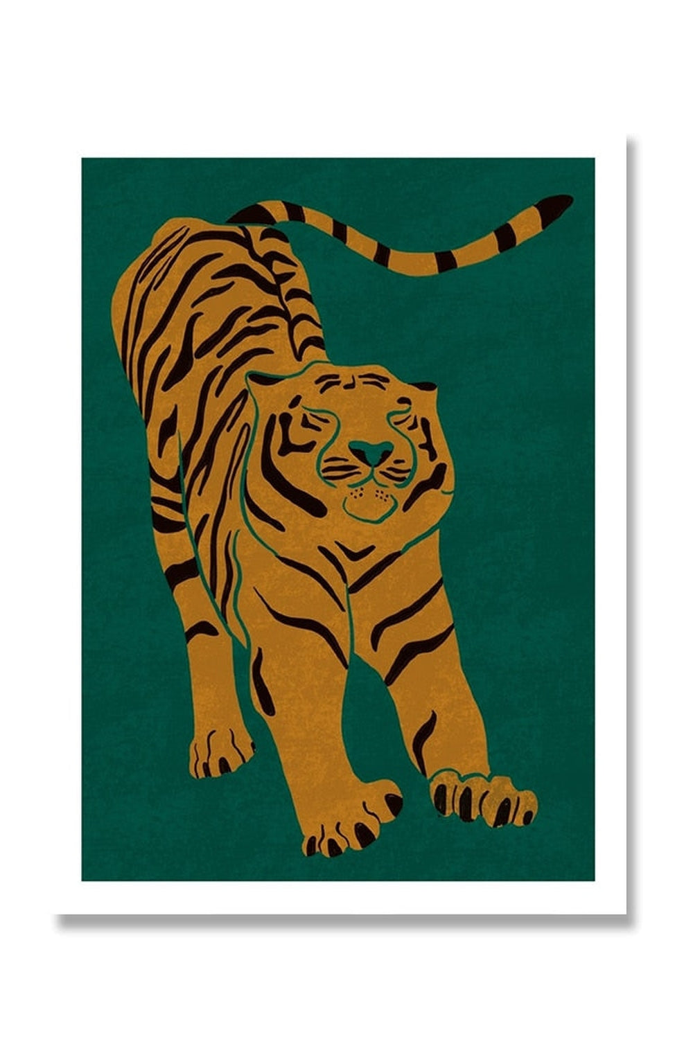 Lisslune | Tiger Art Canvas Poster