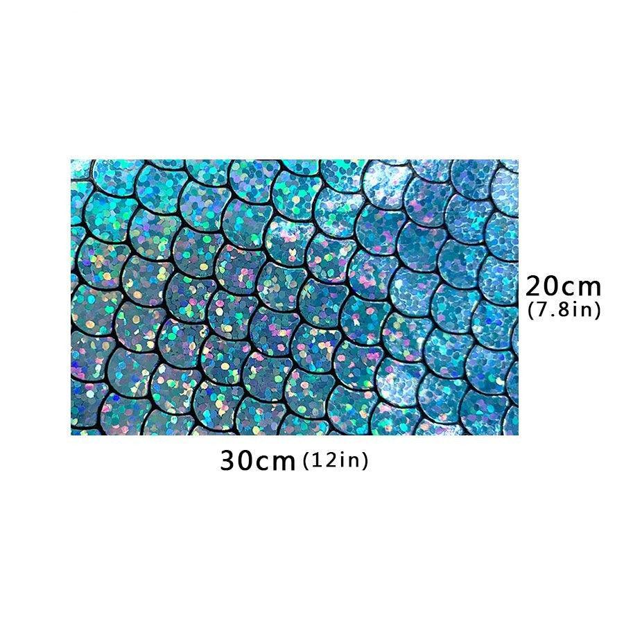 Lisslune | Holographic Mermaid Synthetic Leather - Ultimate DIY Essential for Creators