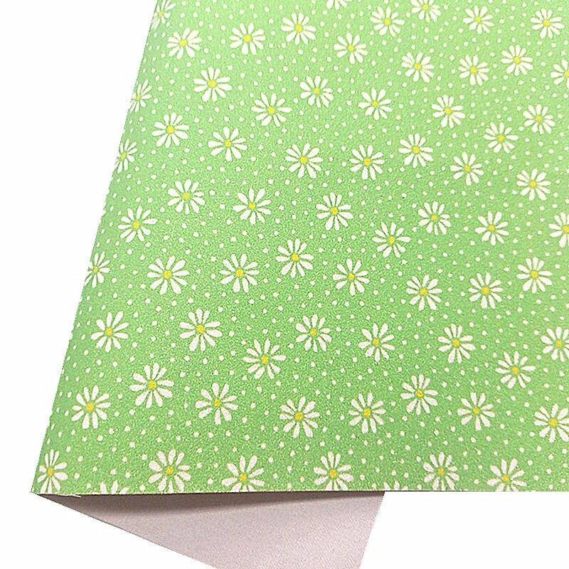 Lisslune | Glittering Floral Synthetic Leather Craft Sheets - Exquisite Rose and Daisy Patterns
