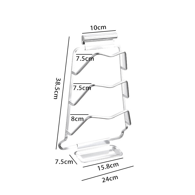 Lisslune | Wall-Mounted Extreme Pot Lid Holder Rack