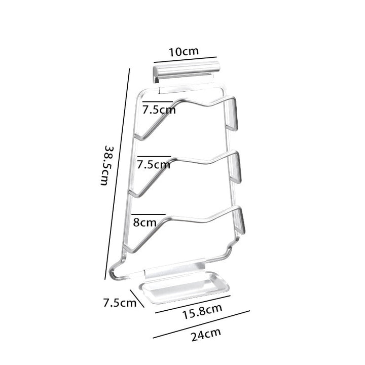 Lisslune | Wall-Mounted Extreme Pot Lid Holder Rack