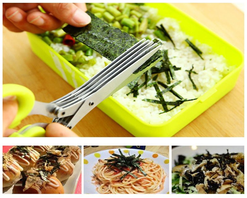 Lisslune | 5-Ring-Multi-Function-Kitchen-Herb-Cutter