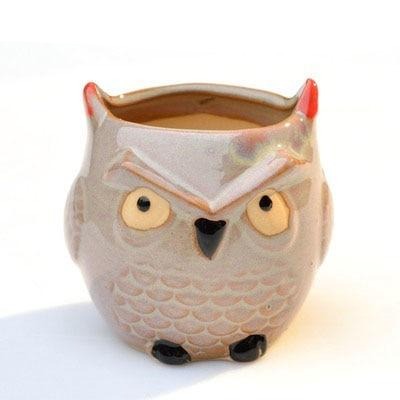 Lisslune | Cartoon Animal Motif Ceramic Flower Pot for Succulents