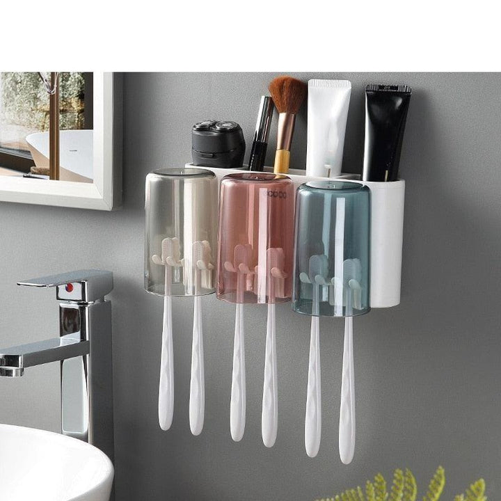 Lisslune | Family-friendly Toothbrush Holder - Ultimate Bathroom Organizer for Shared Spaces