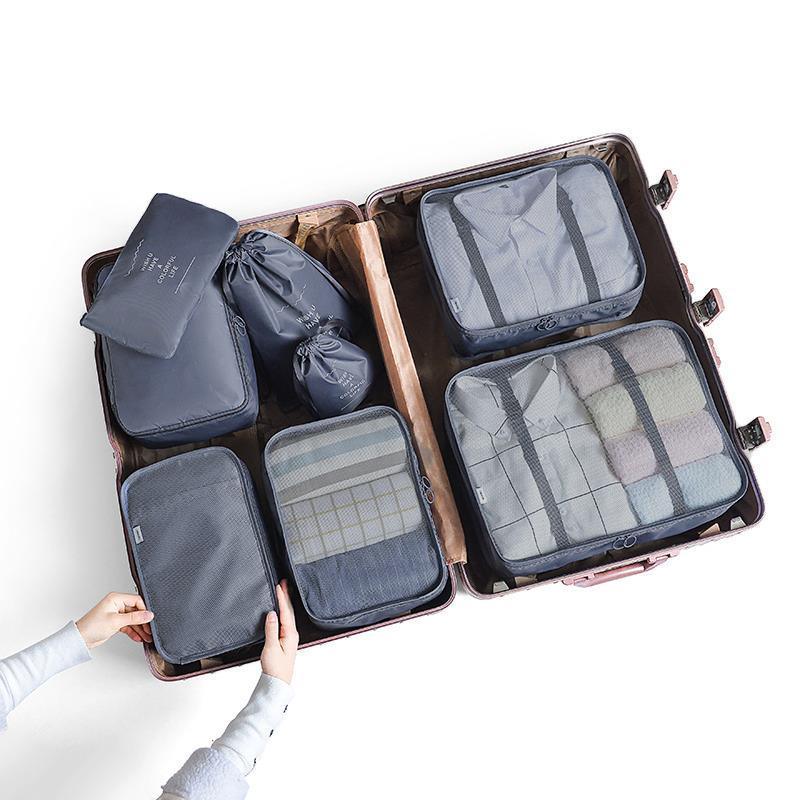 Lisslune | Travel Smart: versatile 8/6/1-piece organizer set for effortless packing