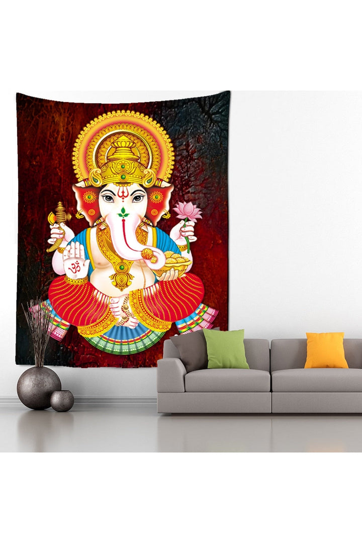Lisslune | Ganesha Mandala Wall Tapestry