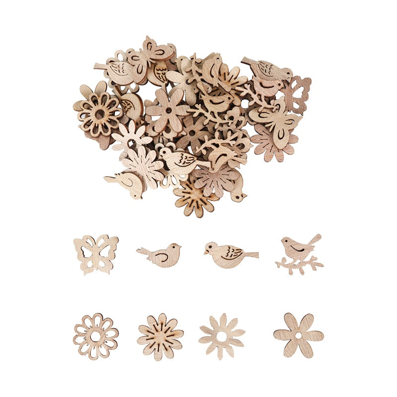 Lisslune | Wooden Winter Happy Christmas Ornaments