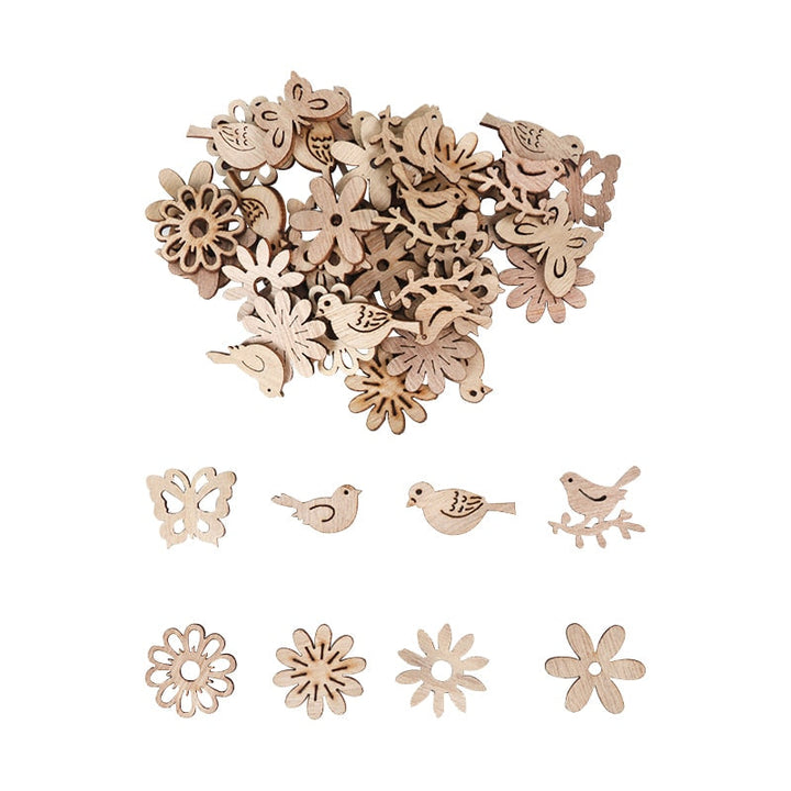 Lisslune | Wooden Winter Happy Christmas Ornaments
