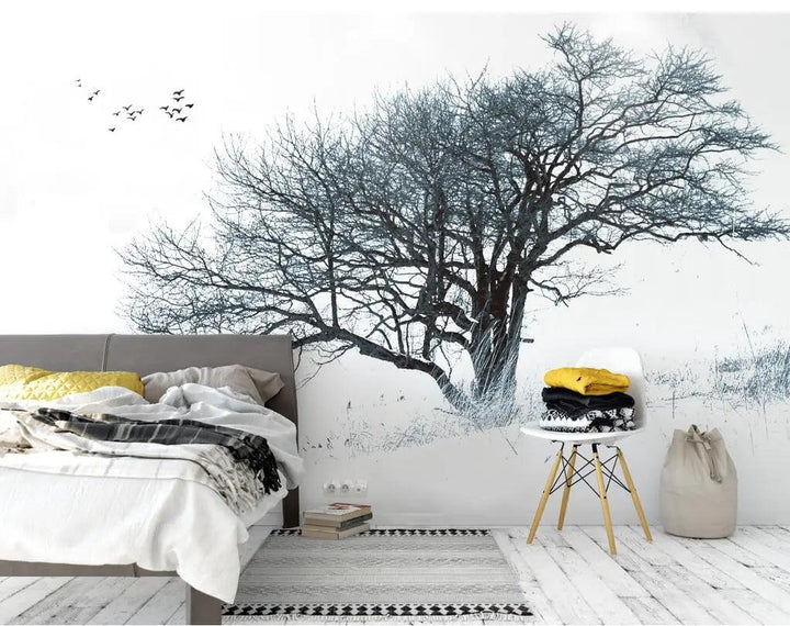 Lisslune | Peaceful Tropical Oasis 3D Wall Mural - Custom Sizes Available