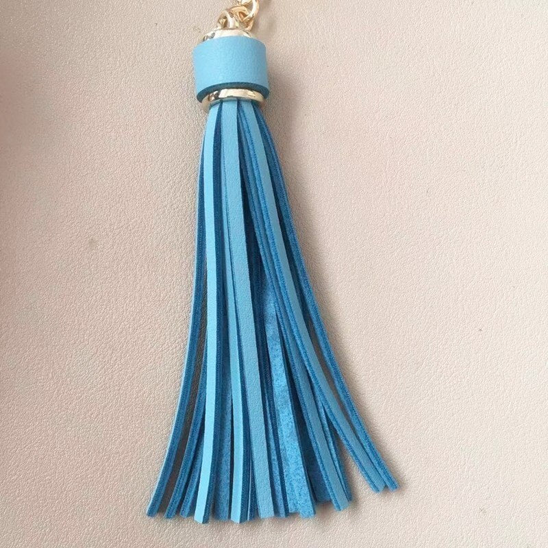Lisslune | Vibrant 5-piece Synthetic Leather Tassel Fringe Set for Creative Jewelry and Craft Projects