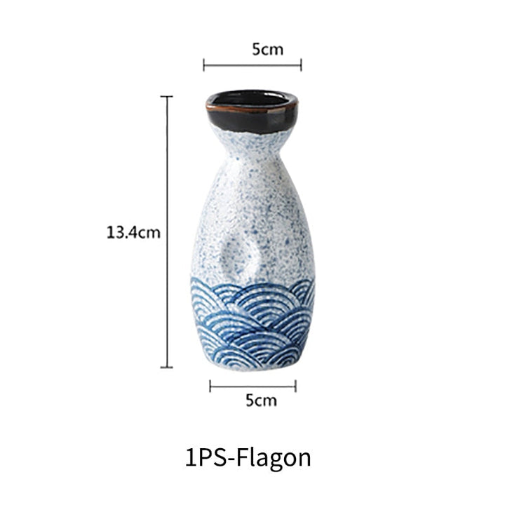 Lisslune | Sake wine in Japanese style, warm Chinese wine set, home ceramic sake wine set for ladies