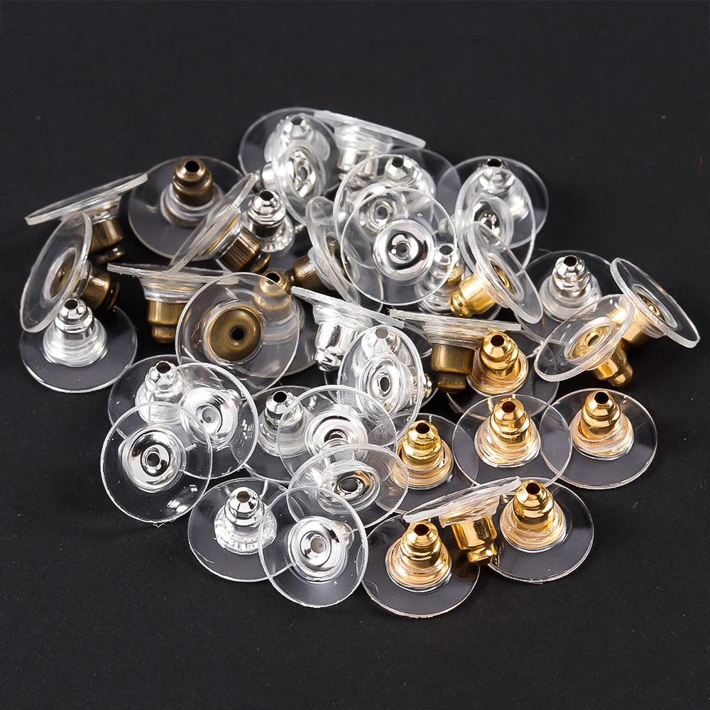 Lisslune | 500 Rubber Earring Back Stoppers: Essential Materials for Comfortable and Secure Jewelry Creations